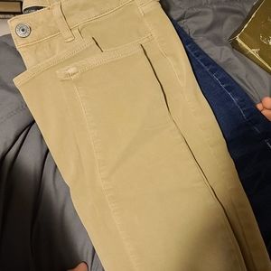 American Eagle khaki hi-rise jegging sz 10L
